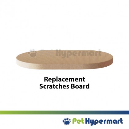 Plastic Cat Bed With Scratcher board - Oval Shape