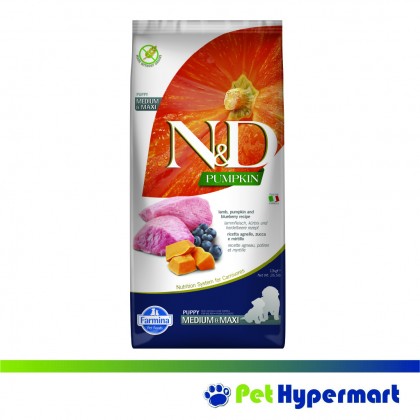 Farmina N&D Grain Free Pumpkin Medium & Maxi Kibble Dry Dog Formula 12kg Farmina N&D Grain Free Pumpkin Medium & Maxi Kibble Dry Dog Formula 12kg
