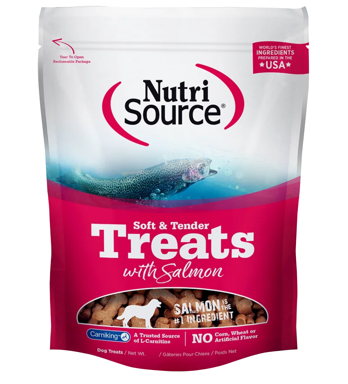 NutriSource Soft & Tender Treats with Salmon 170g